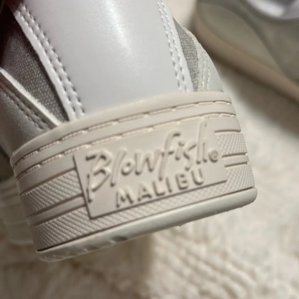Stylish White and Gray Sneakers